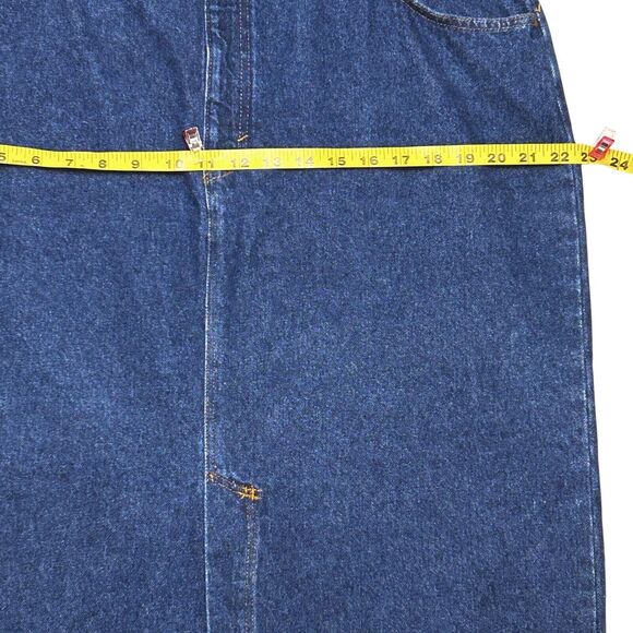 Vtg Gitano Denim Skirt Sz 18/20 H6 Straight Front Slit 90s Y2K Made In USA READ - Picture 6 of 12